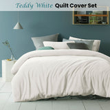 Darrahopens Home & Garden > Bedding > Duvet Covers Accessorize Teddy White Quilt Cover Set Single