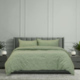 Darrahopens Home & Garden > Bedding > Duvet Covers Ardor Adeline Sage Jacquard Damask Quilt Cover Set King