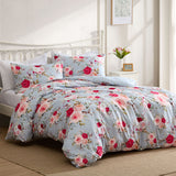 Darrahopens Home & Garden > Bedding > Duvet Covers Ardor Amelie Multi Floral Printed Quilt Cover Set King