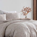 Darrahopens Home & Garden > Bedding > Duvet Covers Ardor Avena Almond Textured Floral Jacquard Quilt Cover Set Queen