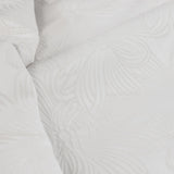 Darrahopens Home & Garden > Bedding > Duvet Covers Ardor Avena White Textured Floral Jacquard Quilt Cover Set King