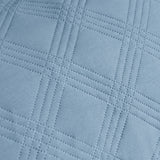 Darrahopens Home & Garden > Bedding > Duvet Covers Ardor Carter Mineral Blue Embossed Vintage Washed Geometric Quilt Cover Set Queen
