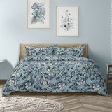 Darrahopens Home & Garden > Bedding > Duvet Covers Ardor Eadie Teal Floral Printed Quilt Cover Set Queen