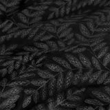 Darrahopens Home & Garden > Bedding > Duvet Covers Ardor Rui Black Embossed Velvet Soft Quilt Cover Set King