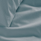 Darrahopens Home & Garden > Bedding > Duvet Covers Bedding House Summer Blue Grey Seersucker Cotton Quilt Cover Set King