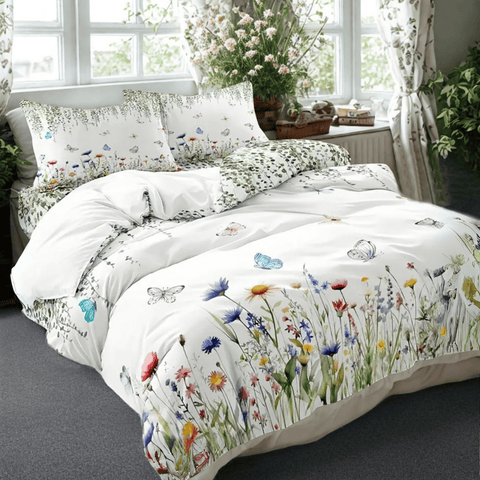 Darrahopens Home & Garden > Bedding > Duvet Covers Dreamfields - Butterfly Dreams Quilt Cover Set - (3pcs, Double Size)