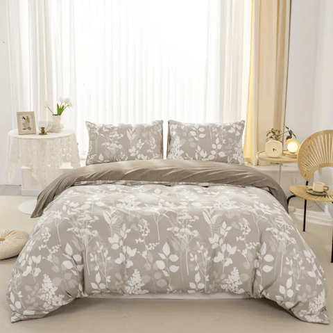 Darrahopens Home & Garden > Bedding > Duvet Covers Dreamfields - Canvas Fleur Quilt Cover Set - (3pcs, King Size)
