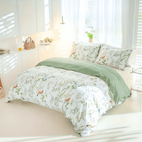 Darrahopens Home & Garden > Bedding > Duvet Covers Dreamfields - Green Roost Quilt Cover Set - (3pcs, Double Size)