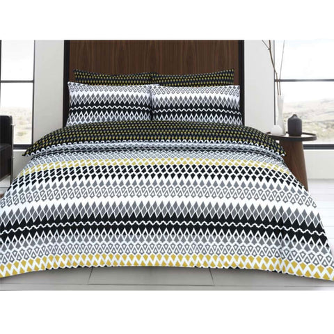 Darrahopens Home & Garden > Bedding > Duvet Covers Gene Digital Black Quilt Cover Set King