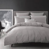 Darrahopens Home & Garden > Bedding > Duvet Covers Georges Fine Linens Aurora Silver Lightly Quilted Quilt Cover Set - Queen