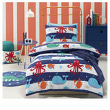 Darrahopens Home & Garden > Bedding > Duvet Covers Jiggle & Giggle Sea Creature Quilt Cover Set Double