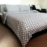 Darrahopens Home & Garden > Bedding > Duvet Covers Mia White 100% Cotton Quilt Cover Set Queen