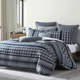 Darrahopens Home & Garden > Bedding > Duvet Covers Private Collection Boyd Ink Yarn Dyed Jacquard Quilt Cover Set Queen