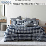 Darrahopens Home & Garden > Bedding > Duvet Covers Private Collection Boyd Ink Yarn Dyed Jacquard Quilt Cover Set Queen
