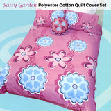 Darrahopens Home & Garden > Bedding > Duvet Covers Sassy Garden Pink Quilt Cover Set Double