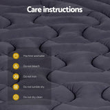 Darrahopens Home & Garden > Bedding Giselle Bedding Mattress Topper Pillowtop 3-Zone Mat Pad Single