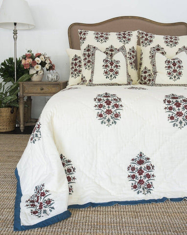 Darrahopens Home & Garden > Bedding Gulbahar Quilt - Ruby (Queen - 210 cm x 210 cm)