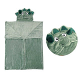 Darrahopens Home & Garden > Bedding Hooded Wrap & Snuggle Animal Blanket Throw Rug Dinosaur