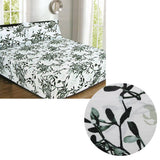 Darrahopens Home & Garden > Bedding ICF Store Cotton Flannel Combo Fitted Sheet Set Queen Evergreen