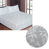 Darrahopens Home & Garden > Bedding ICF Store Cotton Flannel Combo Fitted Sheet Set Queen Leaves