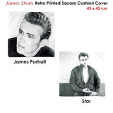 Darrahopens Home & Garden > Bedding James Dean Portrait Square Cushion Cover