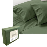 Darrahopens Home & Garden > Bedding Jane Barrington 1200TC Olivia Cotton Rich Sheet Set 40cm Wall Olive Queen