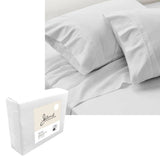 Darrahopens Home & Garden > Bedding Jane Barrington 1200TC Olivia Cotton Rich Sheet Set 40cm Wall White Queen