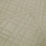 Darrahopens Home & Garden > Bedding Jane Barrington Morris Beige Ultrasonic Embossed Lightly Quilted Reversible Coverlet Set King