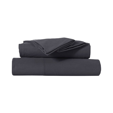 Darrahopens Home & Garden > Bedding Kingtex Ultra-Soft Micro Flannel Sheet Set 40 cm Wall Charcoal Single