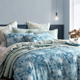 Darrahopens Home & Garden > Bedding Logan & Mason Kiama Blue 250TC 100% Cotton Sateen Quilt Cover Set Super King