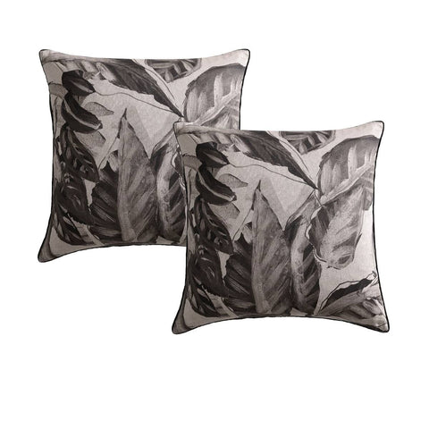 Darrahopens Home & Garden > Bedding Logan & Mason Pair of Elio Black European Pillowcases 65 x 65cm
