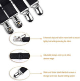 4-Pack Adjustable Bed Sheet Straps with Clips, Elastic Sheet Fasteners for Fitted Sheets, Sofa Covers, Tablecloths, Anti-Slip Grippers for Crib to King Size Beds (Black)
