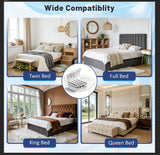 Darrahopens Home & Garden > Bedding > Mattress Protectors 4-Piece Bed Sheet Holders Set – Adjustable No-Pin Fitted Sheet Clips for Mattress Corners, Prevents Sliding and Creasing (White)