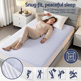 Darrahopens Home & Garden > Bedding > Mattress Protectors Giselle Cooling Mattress Protector Waterproof Deep Pocket Fitted Cover King Single