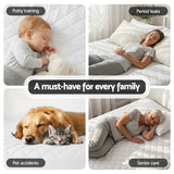 Darrahopens Home & Garden > Bedding > Mattress Protectors Giselle Waterproof Mattress Protector 100% Cotton Quilted Fitted Cover Double