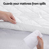 Darrahopens Home & Garden > Bedding > Mattress Protectors Giselle Waterproof Mattress Protector 100% Cotton Quilted Fitted Cover Double