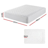 Darrahopens Home & Garden > Bedding > Mattress Protectors Giselle Waterproof Mattress Protector 100% Cotton Quilted Fitted Cover Double