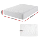 Darrahopens Home & Garden > Bedding > Mattress Protectors Giselle Waterproof Mattress Protector 100% Cotton Quilted Fitted Cover Queen