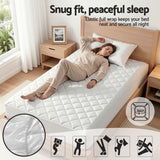 Darrahopens Home & Garden > Bedding > Mattress Protectors Giselle Waterproof Mattress Protector 100% Cotton Quilted Fitted Cover Single