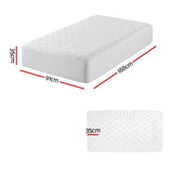 Darrahopens Home & Garden > Bedding > Mattress Protectors Giselle Waterproof Mattress Protector 100% Cotton Quilted Fitted Cover Single