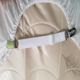 Darrahopens Home & Garden > Bedding > Mattress Protectors Mattress Sheet Clips 4-Pack Adjustable Elastic Fasteners Holders for Secure Bedding Fit