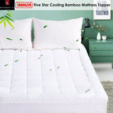 Darrahopens Home & Garden > Bedding > Mattress Protectors Shangri La 1000GSM Five Star Cooling Bamboo Mattress Topper Single
