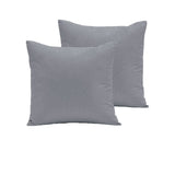 Darrahopens Home & Garden > Bedding Pair of  280TC Polyester Cotton European Pillowcases Grey