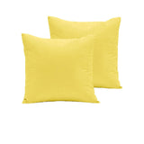 Darrahopens Home & Garden > Bedding Pair of  280TC Polyester Cotton European Pillowcases Yellow