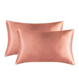 Darrahopens Home & Garden > Bedding > Pillowcases 1-Pair Coral Luxury Satin Silk Pillowcase for Hair and Skin - Smooth Cooling Pillow Cover with Envelope Closure - King (20x36")