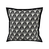 Darrahopens Home & Garden > Bedding > Pillowcases 45*45cm Umbrella Pattern Elegant Two-Piece INS-Style Jacquard Pillow Covers - Black & White Sofa Decor