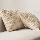 Darrahopens Home & Garden > Bedding > Pillowcases Christmas Pillowcases - 2-pack - White - Winter - White Christmas tree and star pattern - Sofa decoration - 45x45 cm (pillowcase not included)