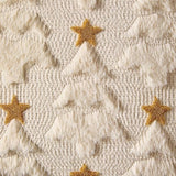 Darrahopens Home & Garden > Bedding > Pillowcases Christmas Pillowcases - 2-pack - White - Winter - White Christmas tree and star pattern - Sofa decoration - 45x45 cm (pillowcase not included)