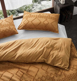 Darrahopens Home & Garden > Bedding > Pillowcases Cleverpolly 100% Premium Microfibre Tufted Standard Pillowcases - Set of 2 Luxurious Standard Pillow Cover with Elegant Design - Caramel