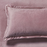 Darrahopens Home & Garden > Bedding > Pillowcases CleverPolly Set of 2 Super Soft Corduroy Velvet Standard Pillowcase - Dusty Pink